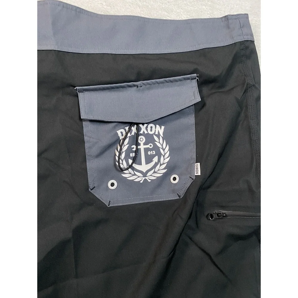Dixxon Flannel Co. Gnar‎ Boardshorts Mens 48 Black Gray Brush Classic Redefined
